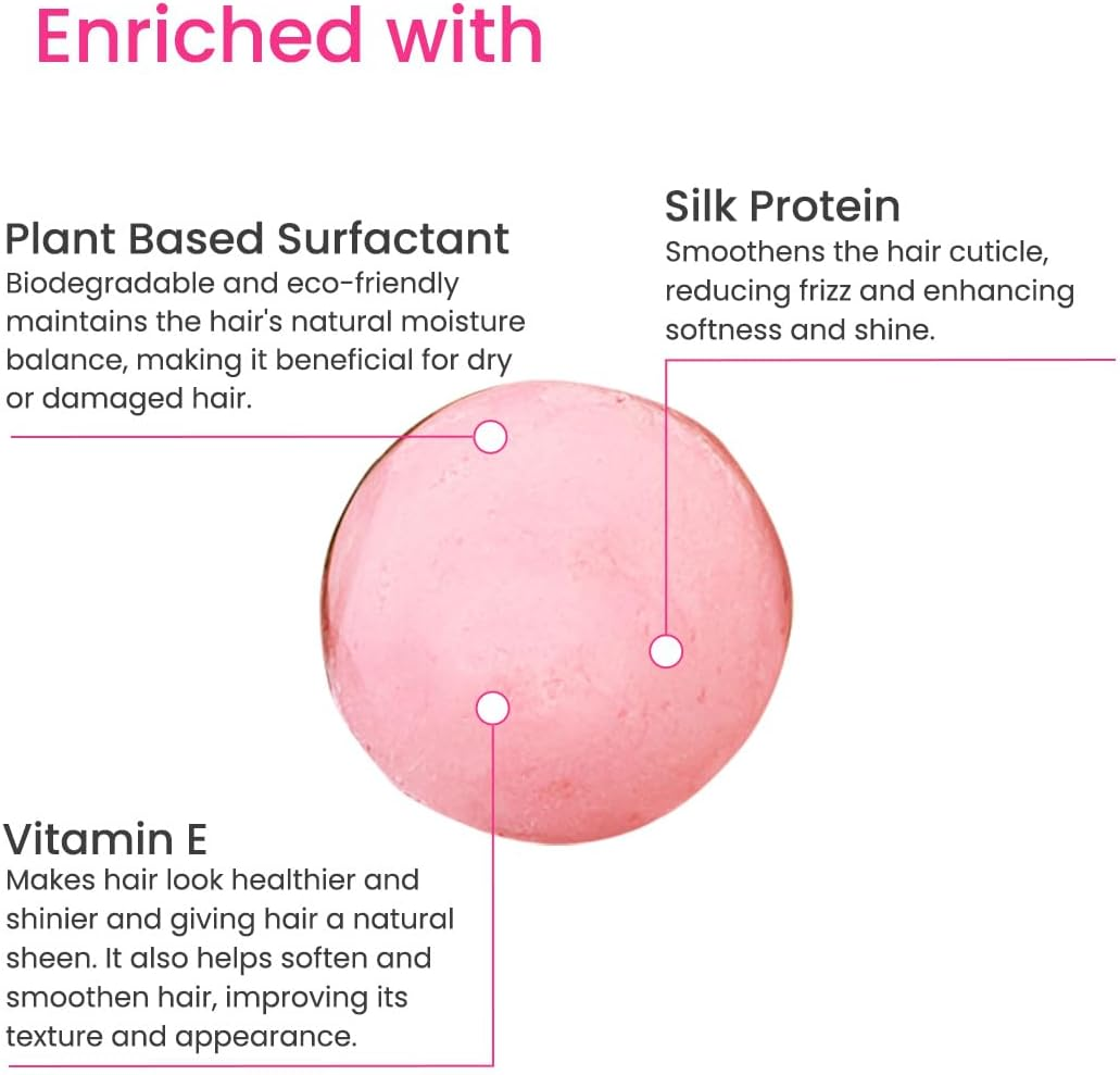 Earth Rhythm Shampoo Bars, Sulphate & Paraben Free, Plastic Free (Silk Protein Shampoo Bar) | Restores Shine, Softens Hair, Make Hair Silky image number 5