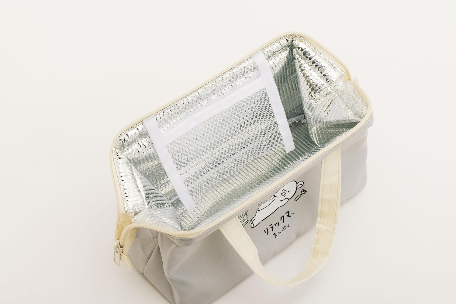 San-X Rilakkuma Rilakku Gusset-Shaped Lunch Bag CA79501 H6.3 X W8.7 X D4.5 Inches (160 X 220 X 115 Mm)