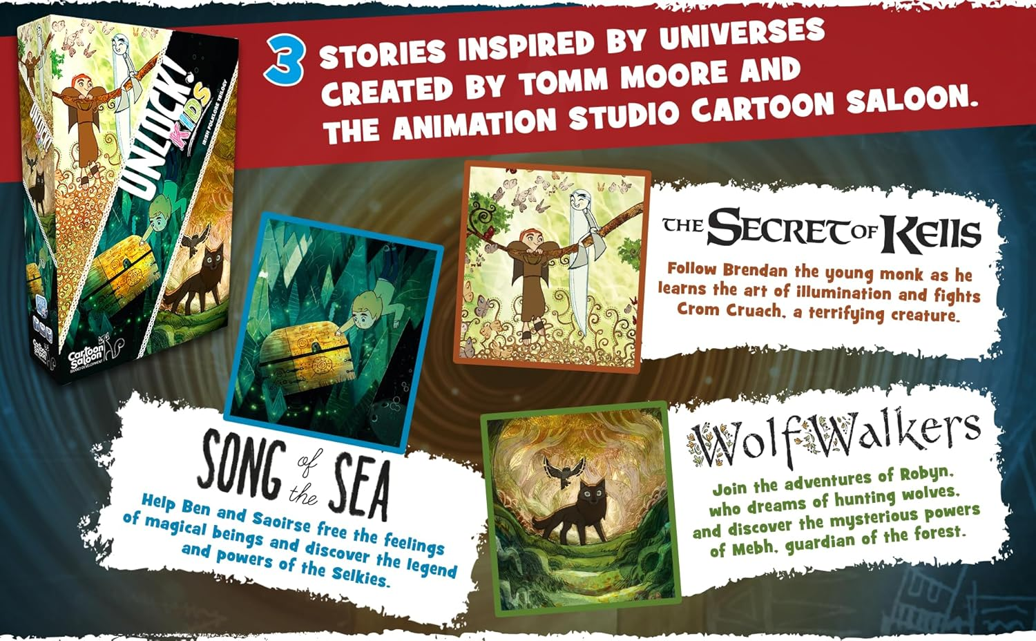 Space Cow Unlock! Kids: Irish Folklore Card Game - Escape Room Game for Kids and Adults, Cooperative Mystery Game for Family Game Night, Ages 6+, 1-4 Players, 20-60 Minute Playtime, Made image number 3