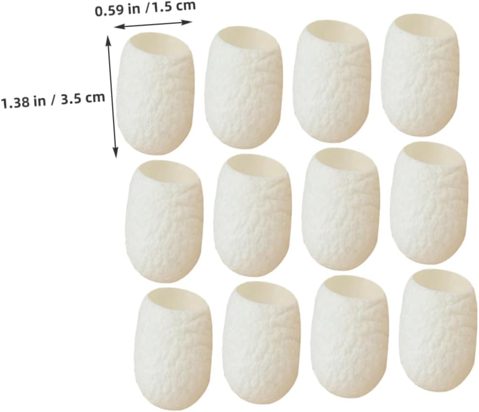 Healeved 20Pcs Silkworm Natural Face Cleaner Balls for Skin Care Cleansing Silkworm Ball Used in Facial Cleansing Routine image number 5