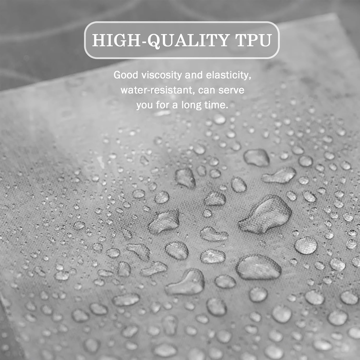 10Pcs TPU Pool Patch Repair Kit Waterproof Inflatable Patch Repair for Air Mattress, Bounce House, Tent, Canvas, Canopy, Swimming Pool, Pool Float, Tub Air Bed and Inflatable Toys - Clear image number 5