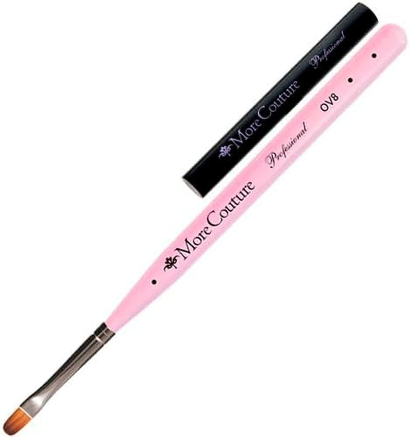 More Couture Moregel Oval 8Mm Nylon Bristle Gel Brush image number 1