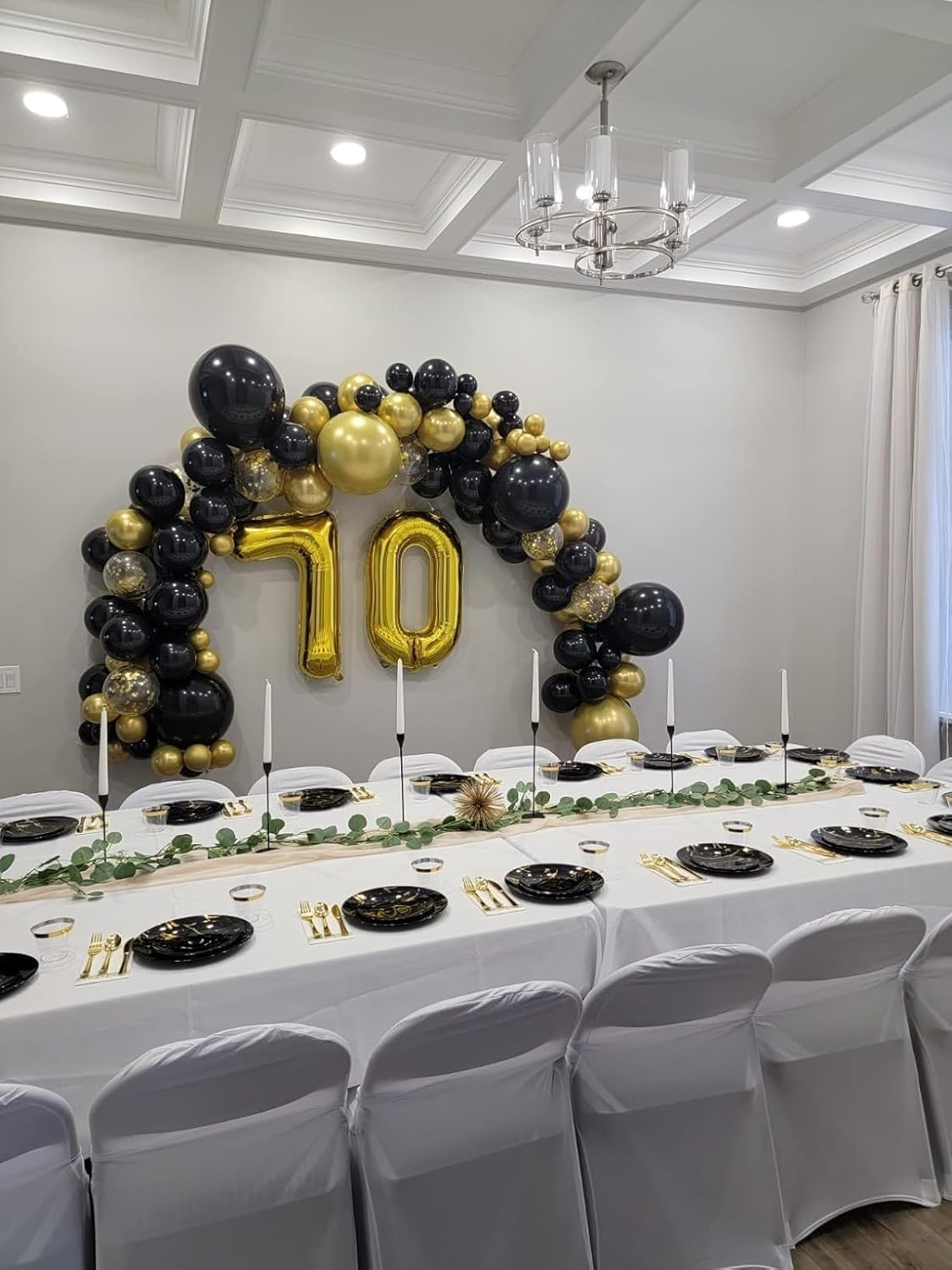 Lumjoy Gold 7 Balloon, 40 Inch Number Balloon, Gold Seven Birthday Decorations, 7Th Birthday Party Supplies, Gold Number 7 Balloon for Toddler and Kids Celebrations image number 4