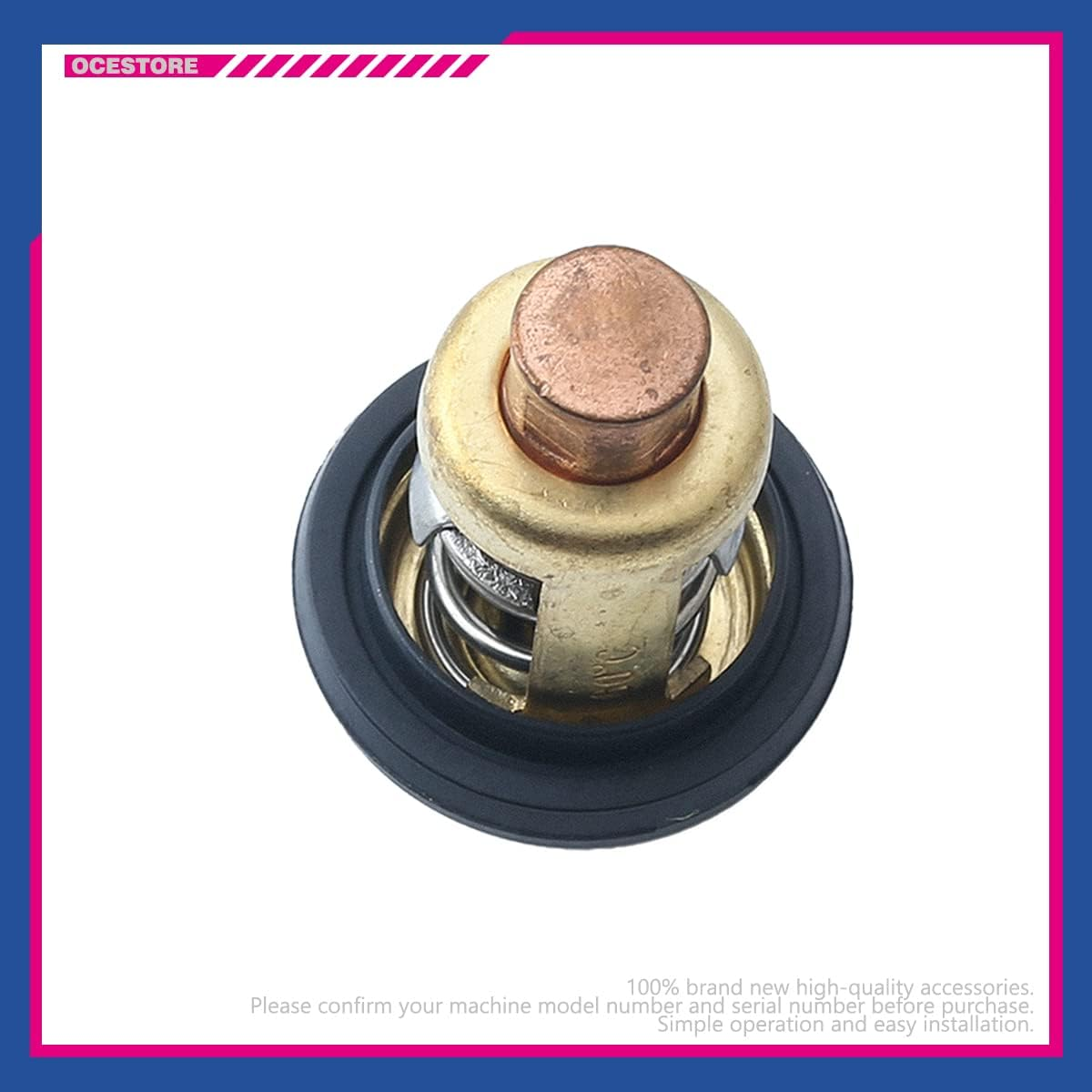 OCESTORE 5005440 Thermostat with Gasket 8330720 Compatible with Mallory Marine Evinrude John-Son Sierra Marine 777260 image number 2