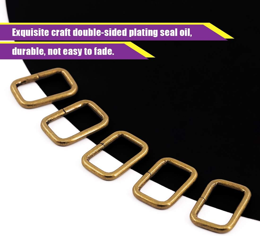 Swpeet 60Pcs 1 Inch / 25Mm Heavy Duty Metal Ring Buckle Webbing Belts image number 2