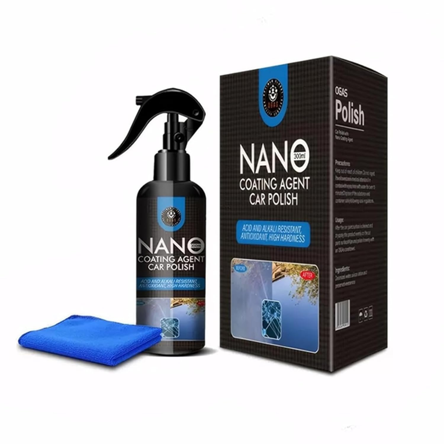Nano Ceramic Coating, Anti-Scratch Automotive Ceramic Coating for Cars Liquid Car Glass Coating Hydrophobic Paint Sealant Protection,300Ml image number 2