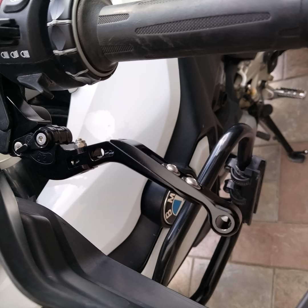 MTCRIGHTER for Yamaha MT-09 MT-09SP 2024-2025 Retractable Foldable Brake Lever Clutch Lever, CNC Aluminum Alloy Made (Titanium) - Black image number 4