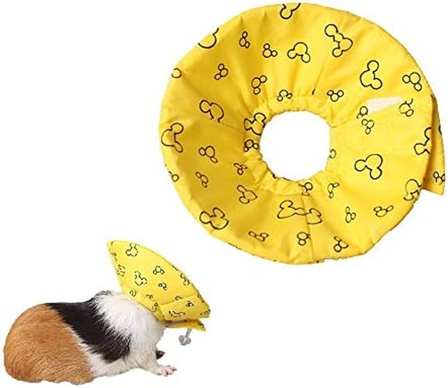 Hamster Rabbit Protection Cone Neck Recovery Collar - Small Animal Pets Elizabethan Collar Anti-Water Bite Sratch Risistant for Guinea Pig Mice Mouse Rats Ferret Squrrel (S, Pink) image number 3