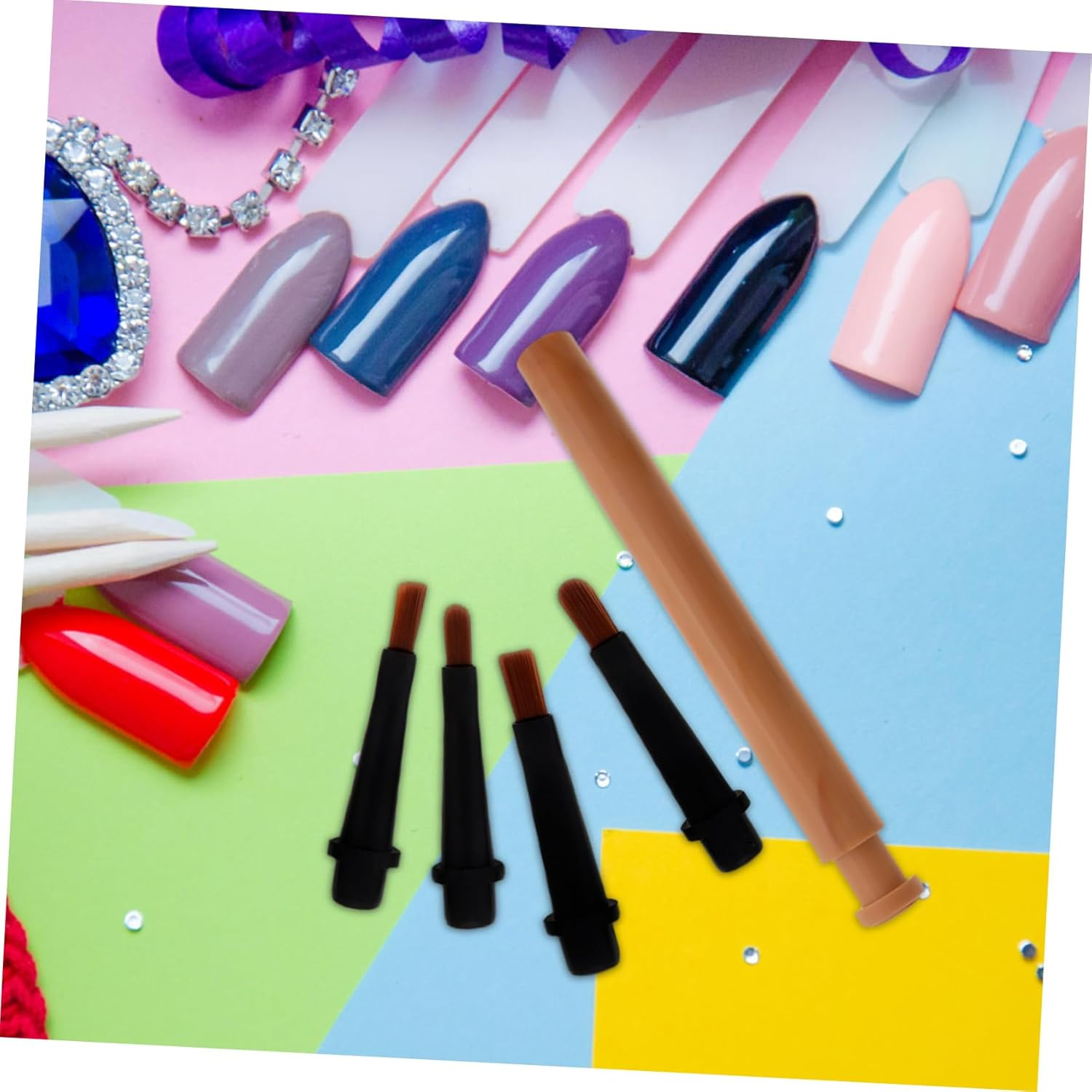 Beatifufu Nail Art Polish Brush Replacement Set Manicure Kit Brush Pen Set for Salons image number 5