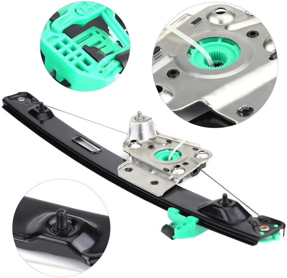 Power Window Regulator Rear Left Driver Side Fit for BMW E90 3 Series 4 Door OE 51357140589, Window Lift Regulator Replacement image number 2