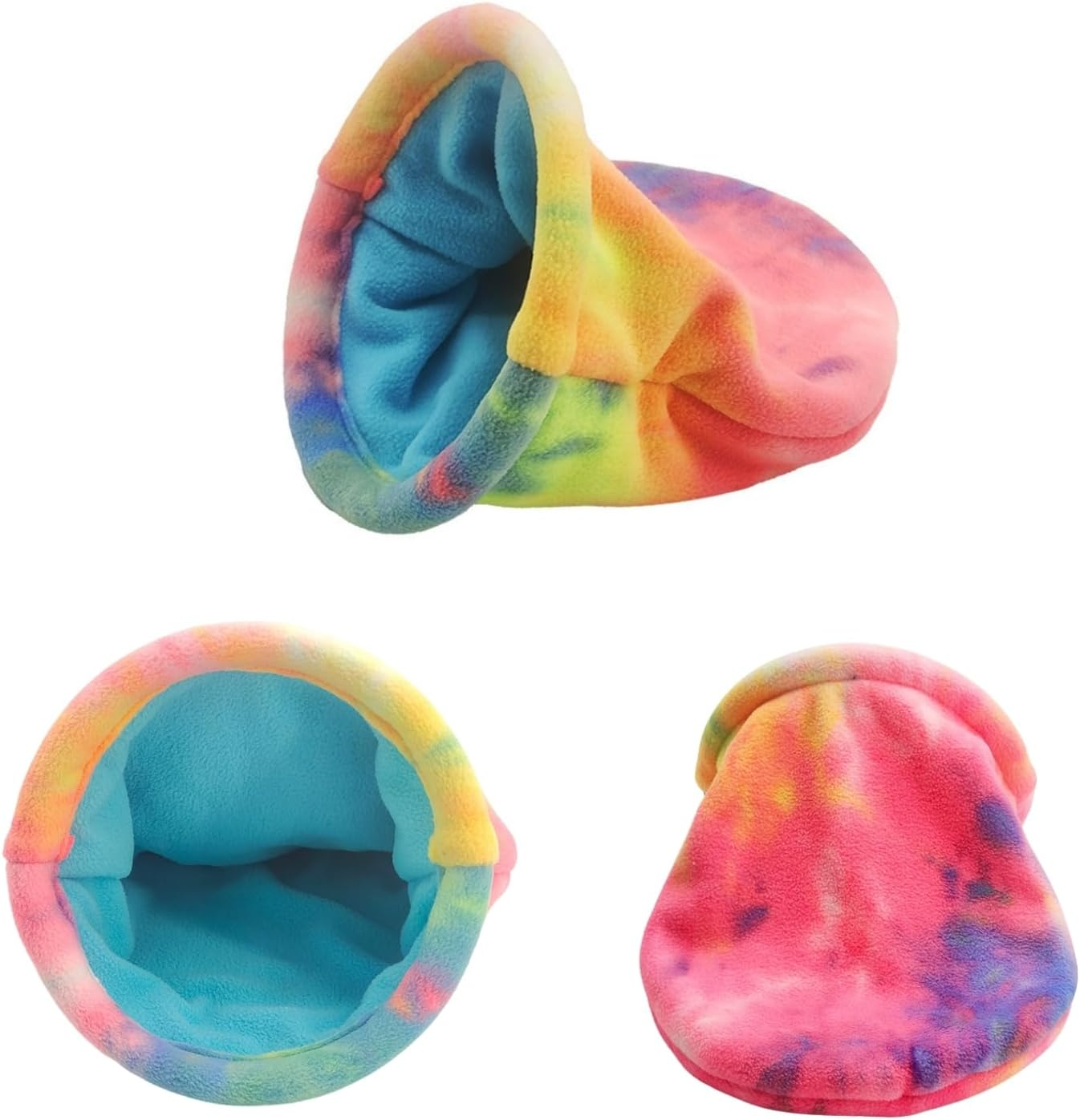 2 Pack Guinea Pig Snuggle Sack Soft Fleece Large Hideout Ferret Cozy Cave Hamster Sleeping Bag Small Animal Bed for Rabbit Bunny Chinchillas Rat Squirrel Hedgehog Cage Accessories (2 Pack, Large) image number 3