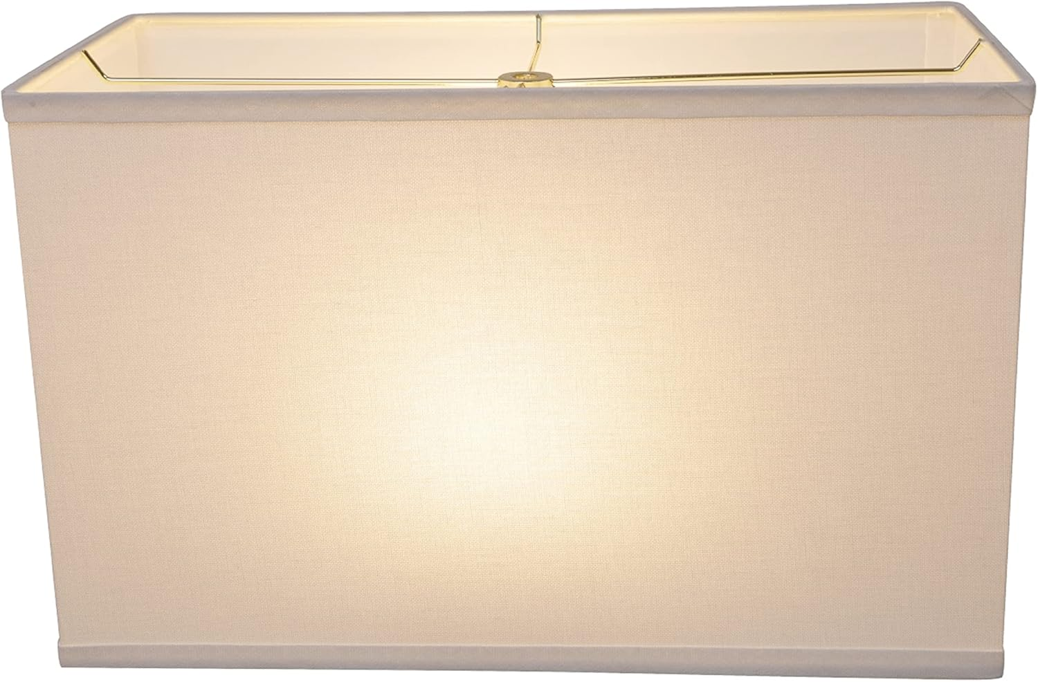 Aspen Creative 36005, Transitional Rectangular Hardback Shaped Construction White, Wide (8" + 16") X 10" Spider LAMP Shade image number 5