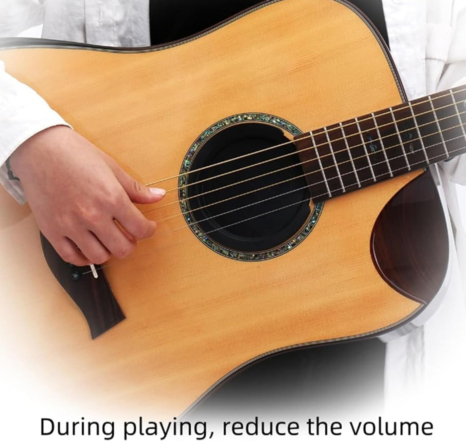 2-Pack Guitar Mute Cover,Professional Rubber Guitar Sound Hole Cover,Acoustic Guitar Sound Hole Cover,Perfect for Night Practice & Noise Control image number 5