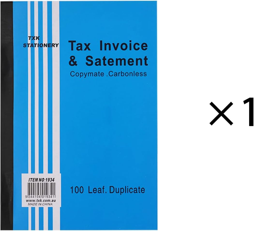 100 Leaf Tax Invoice Statement Book Copymate Carbonless Business A5 Size (1) image number 1