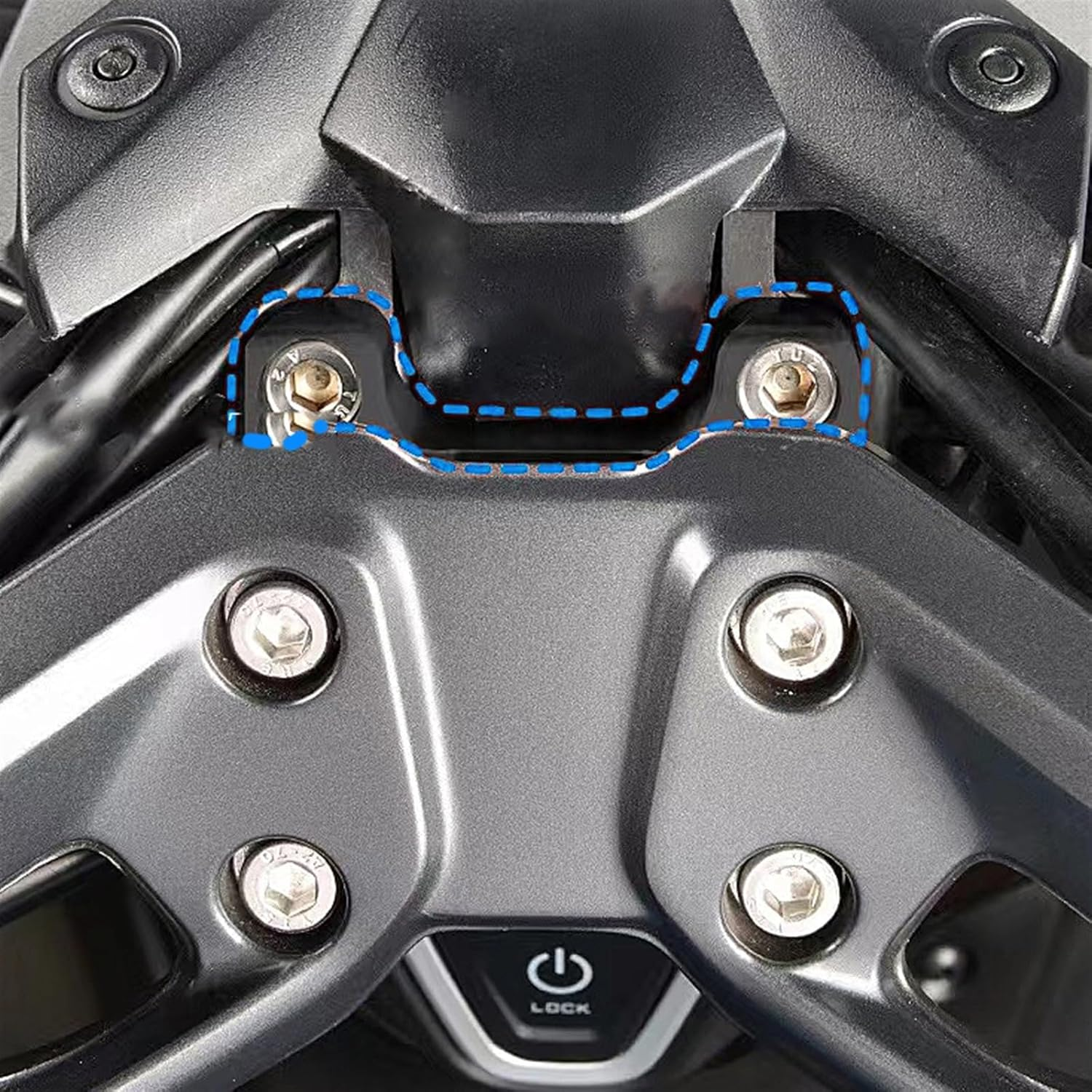 Handlebar Parts Decoration Accessories Motorcycle Handlebar Riser for T-MAX560 Handle Bar Clamp Aluminum image number 2