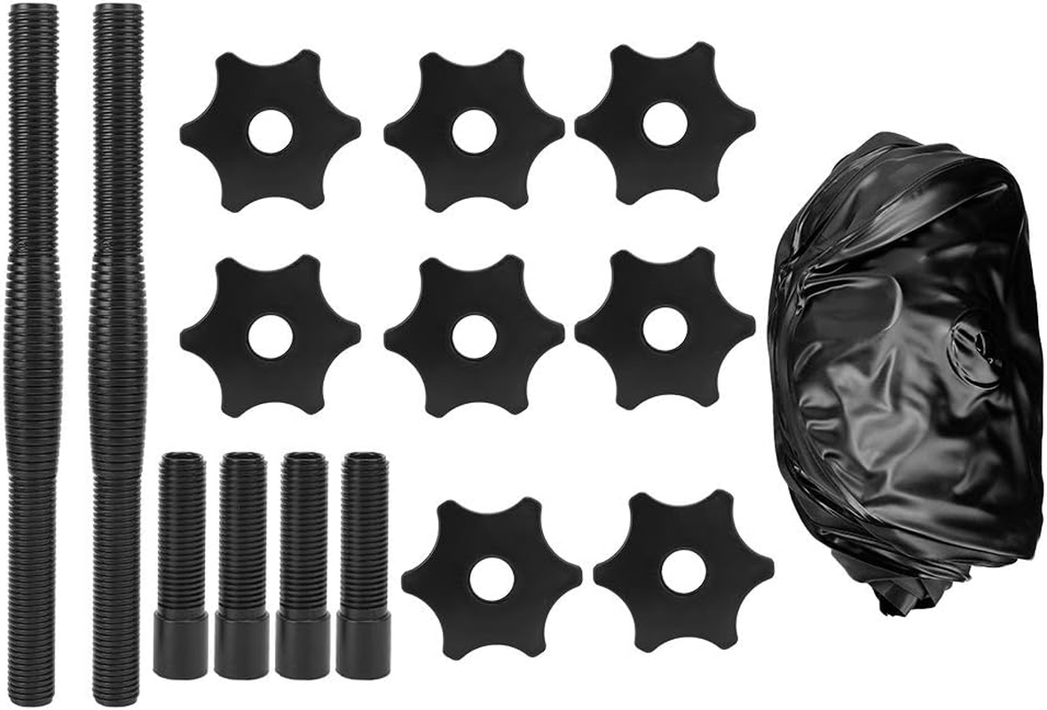 Hollow Dumbbell, 20‑25KG Water Filled Dumbbell, Adjustable Dumbbell Set for Arm Muscle Exercise Home Gym Exercise Weight Set (20-25Kg Black) image number 2