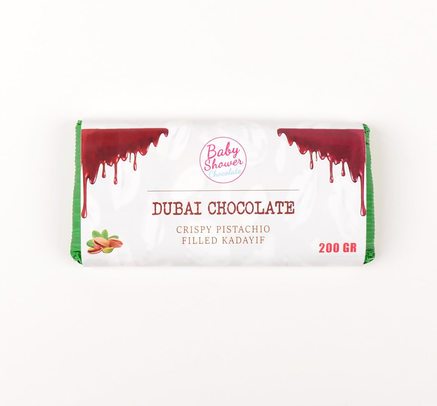 Dubai Chocolate Pistachio, Dubai Chocolate Bar 200Gr image number 4