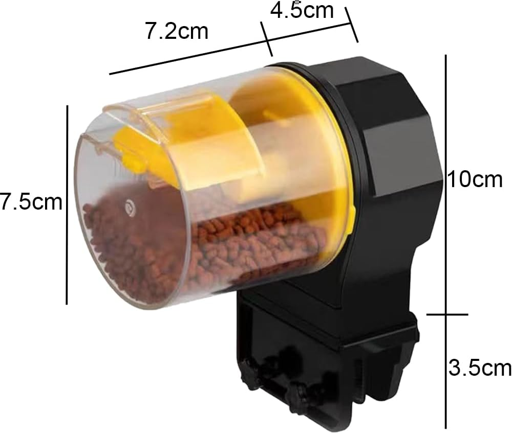 2Pcs Automatic Fish Feeder Timer, Intelligent Vacation Timer Fish Feeder for Turtle Goldfish, Silent Design, Timed and Quantified, Keeps Food Dry Fish Food Dispenser, Suitable for Various Feeds image number 3