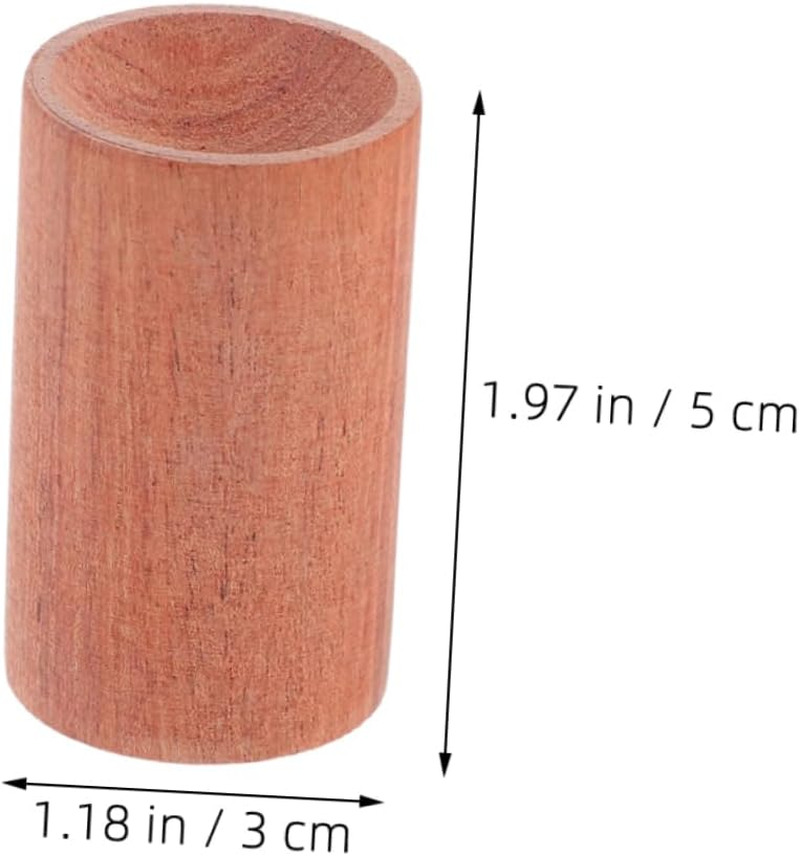 DECOMELODY 4Pcs Aromatherapy Essential Oil Base Holder Mini Wood Display Stand for Scent Diffuser Home Fragrance Stand image number 5
