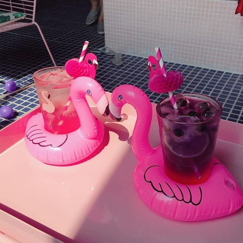 AIMALL Inflatable Floating Drink Cup Can Beer Holder Swimming Pool Bath Beach Party for Pool, Bath, Beach Party, Summer Decorations, Lightweight Floatable Drink Can Holder