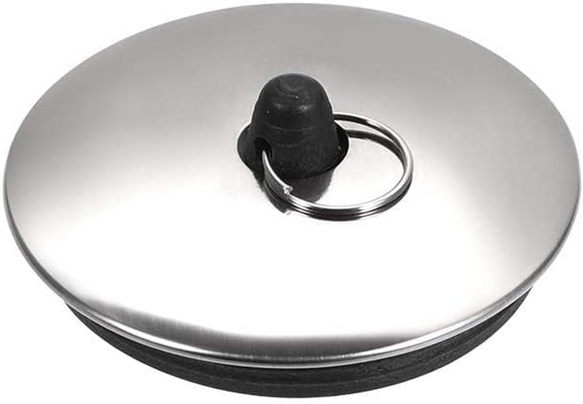 55-57Mm Rubber Basin Sink Plug with Ring for Bathtub, Kitchen, Bathroom