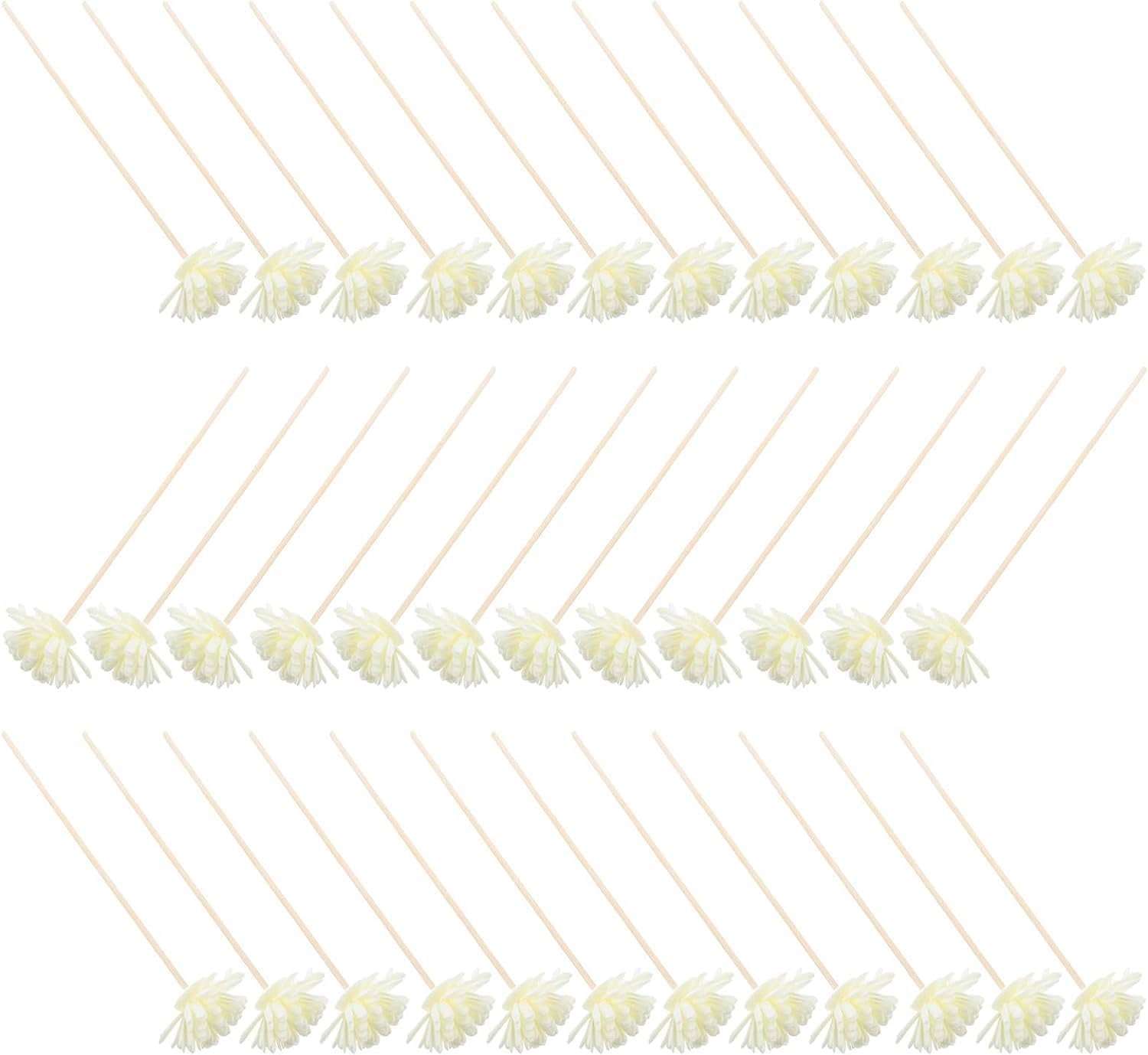 Dining Table Decor Cake Decorating 30Pcs Reed Diffuser Sticks Rattan Flower Rose Replacement Refill Rattan Sticks for Essential Oil Diffuser Cake Tester Dining Room Table Decor image number 5