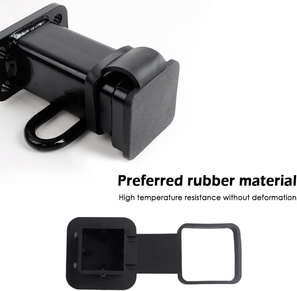 Universal Tow Hitch Cover Replacing 2&rdquo;Hitch - Rubber Dust Cap & Car Decorations - Trailer Hitch Cover Compatible with Toyota Ford Chevrolet Nissan Dodge Ram Class 3 III and 4 IV Receivers image number 6