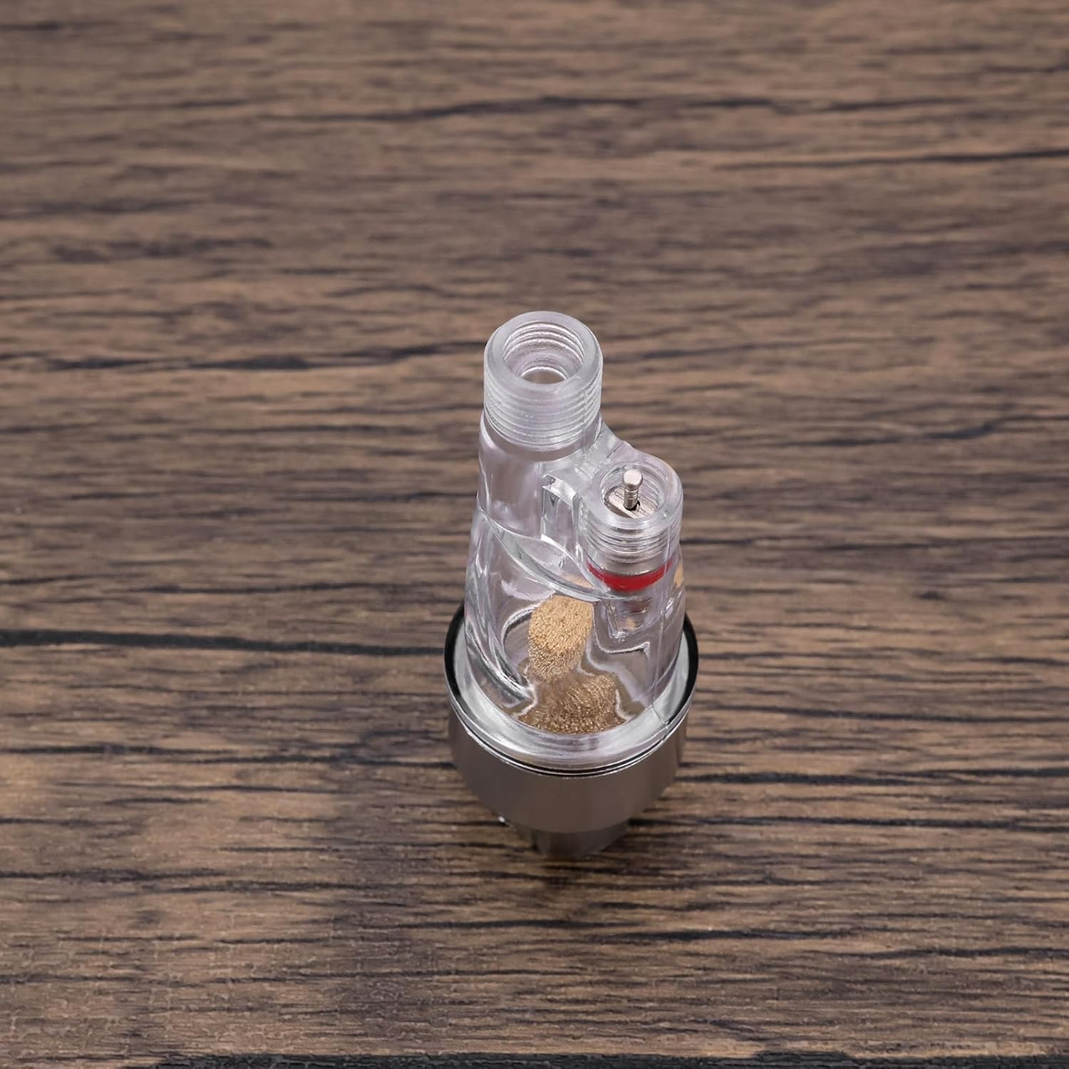 SING F LTD 2PCS 1/8 Inch BSP Thread Mini Spray Gun Filter Air Compressor Water Oil Separator In-Line Airbrush Spray for All 1/8In Bsp Threaded Airbrushes 63X22.5Mm image number 6