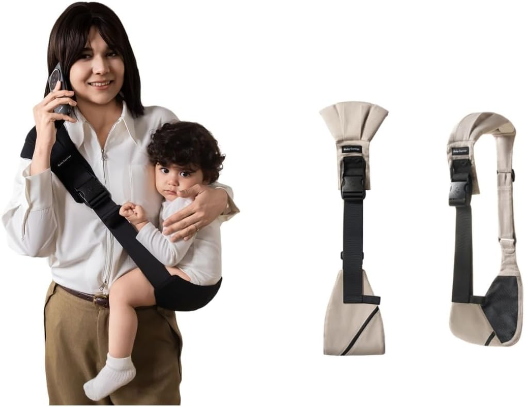 Baby Carrier Toddler Sling with Pocket, Front Carry for Newborns & Older Babies 8-32 Lbs Infants Adjustable Size Breathable Lightweight Portable Cotton