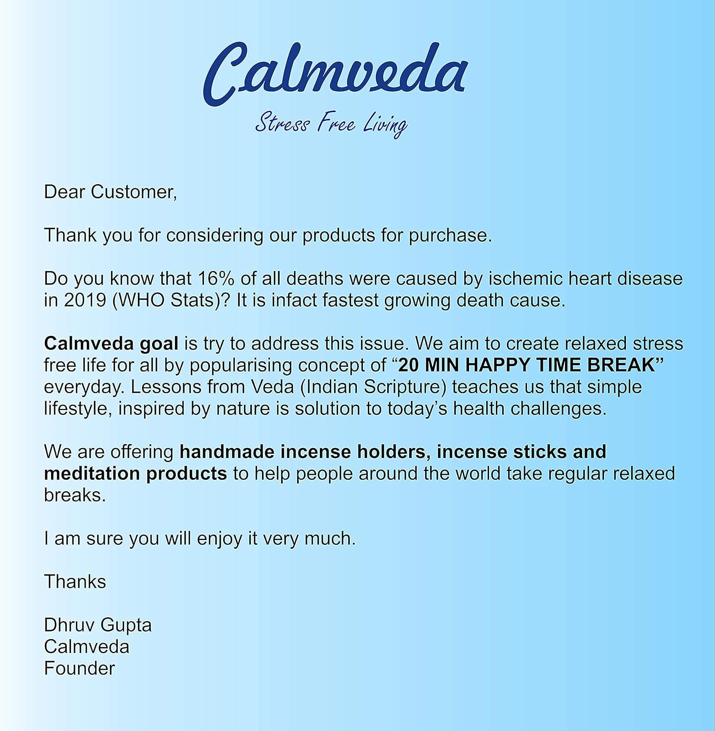 Chakra Incense Holder for Sticks - Handmade Dual Inscents- Holders | Perfect as Spiritual or Meditation Insense Holder (10 Inch) image number 4