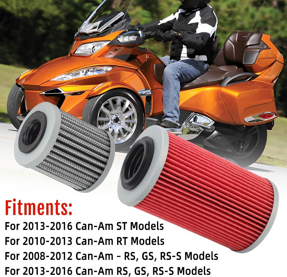 Can-Am Spyder SE5 Oil Filter W/Extended Trans Filter with Seal Kit image number 2