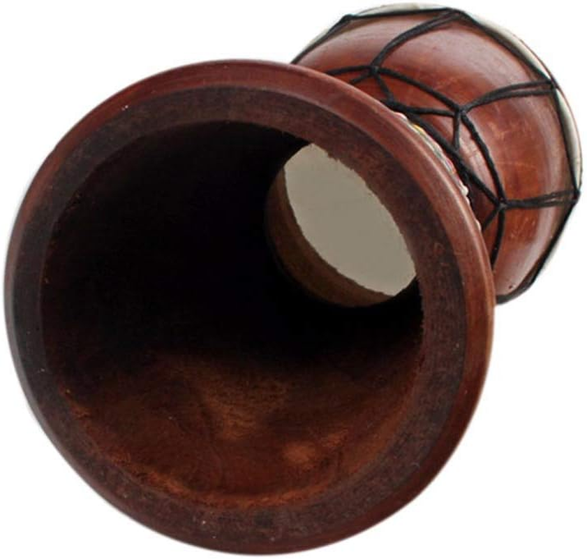ACAGALA 6In African Djembe Drum Hand-Carved Solid-Wood Goat-Skin Traditional African Musical Instrument image number 1