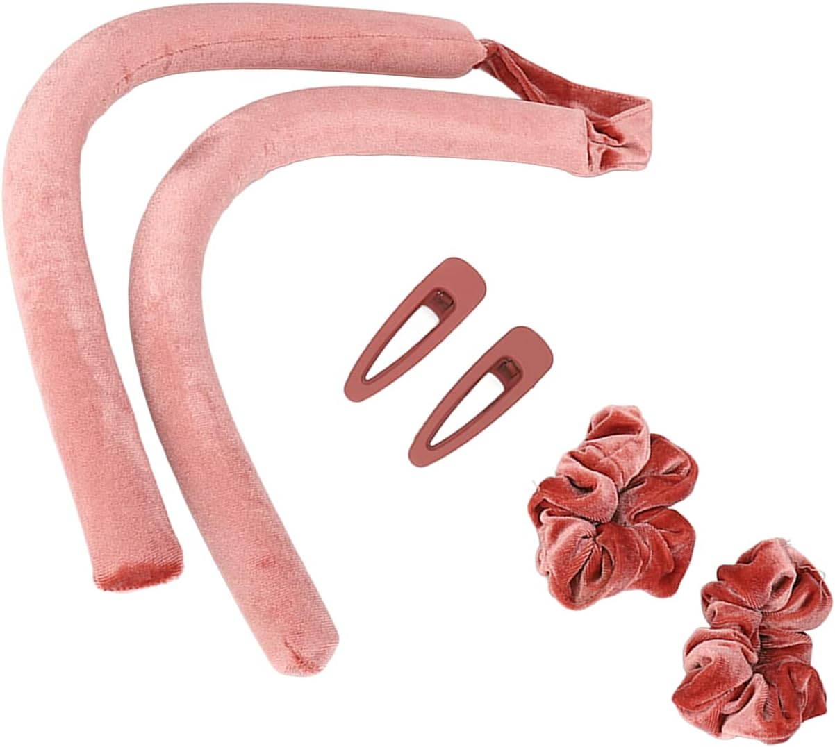 Heatless Curls Roller, Portable Soft Touch Curling Iron with Hairpin Hair Ring Hair Styling Tool