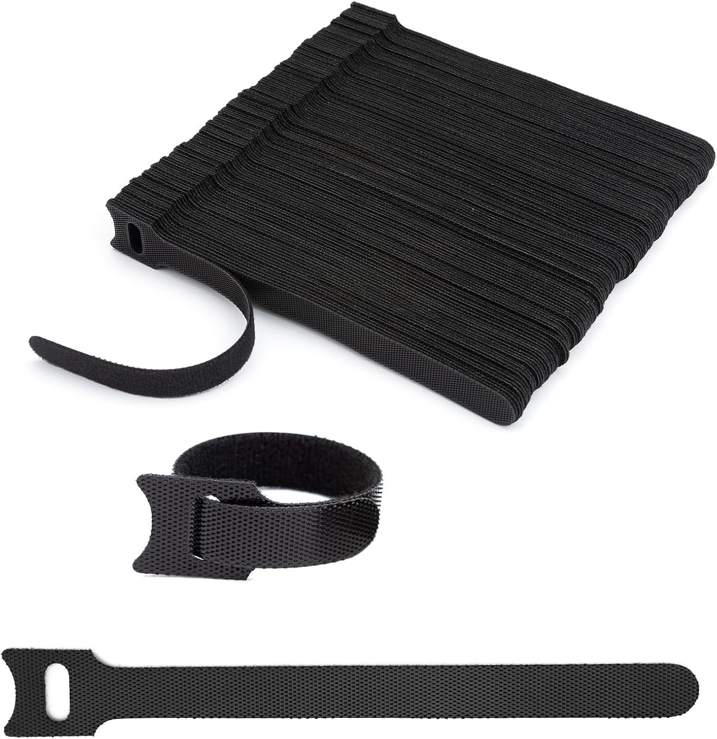 Cable Ties Reusable Zip Ties Black 120Pcs Cord Organizer Cable Organizer Cable Management under Desk Wire Organizer Wire Management Wire Tie Wraps Cable Wrap Attache Fil Cord Organizer for Appliance