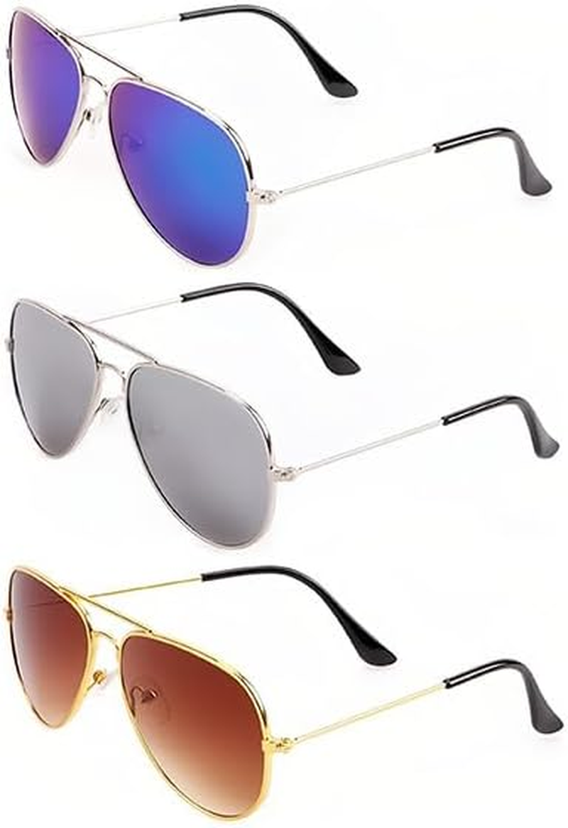 PHOCAS Kids Aviator Sunglasses UV Protection Aviator Sunglasses for Little Girls Boys Age 2-9 FUD180014 image number 4