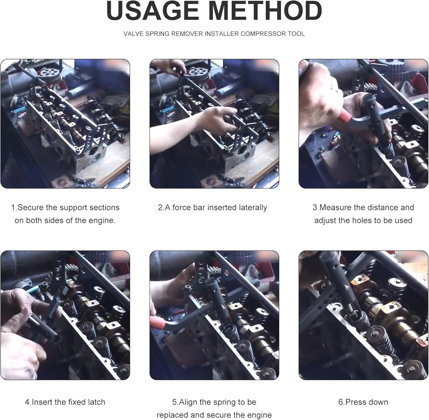 WINMAX Tools Automotive Valve Spring Remover Installer Car Engine Overhead Compressor Tool Kit OHV OHC, Valve Spring Compressor Tools image number 5