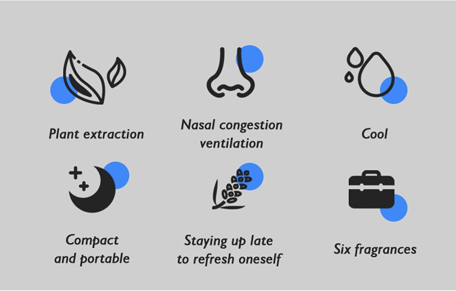 Black Currant Nasal Inhaler, 2-Hole Flip Top, Aromatherapy Stick for Focus image number 4