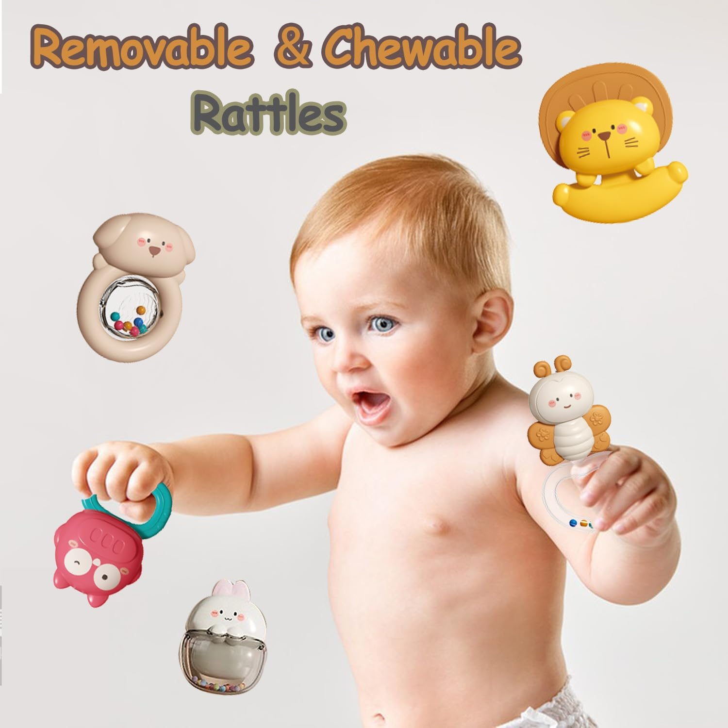 Baby Crib Mobile with Music and Light, Projector Function ＆ Remote Control, Musical Nursery Hanging Mobile for Infants Newborn Gift 0-12 Months, Babies Bassinet Mobile Clip On