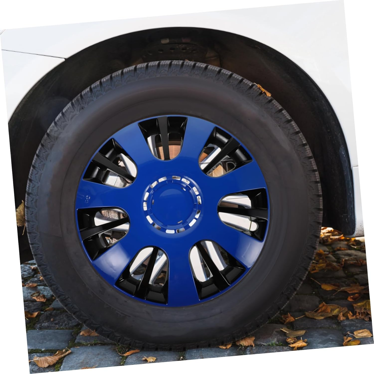 Generic 14 Inch Car Decorative Wheel Rim Cover Hub Cap Tire Steel Wheel Rim Protector Hubcaps for Car Pickup Truck image number 3