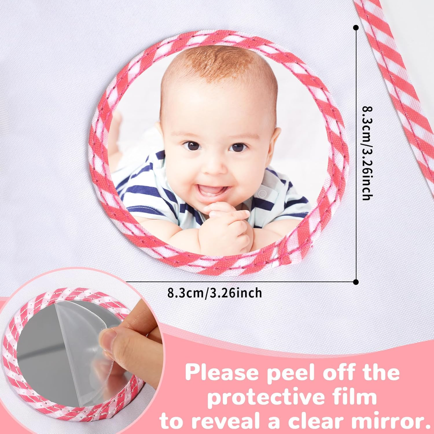 ZOIIWA Baby'S My First Family Album Soft Photo Cloth Book Pink Bow My First Book of Photos Coquette Bow Baby Memory Album Gift Holds 4X6 Pictures for Babies Newborn Toddler & Kids Baby Shower image number 2