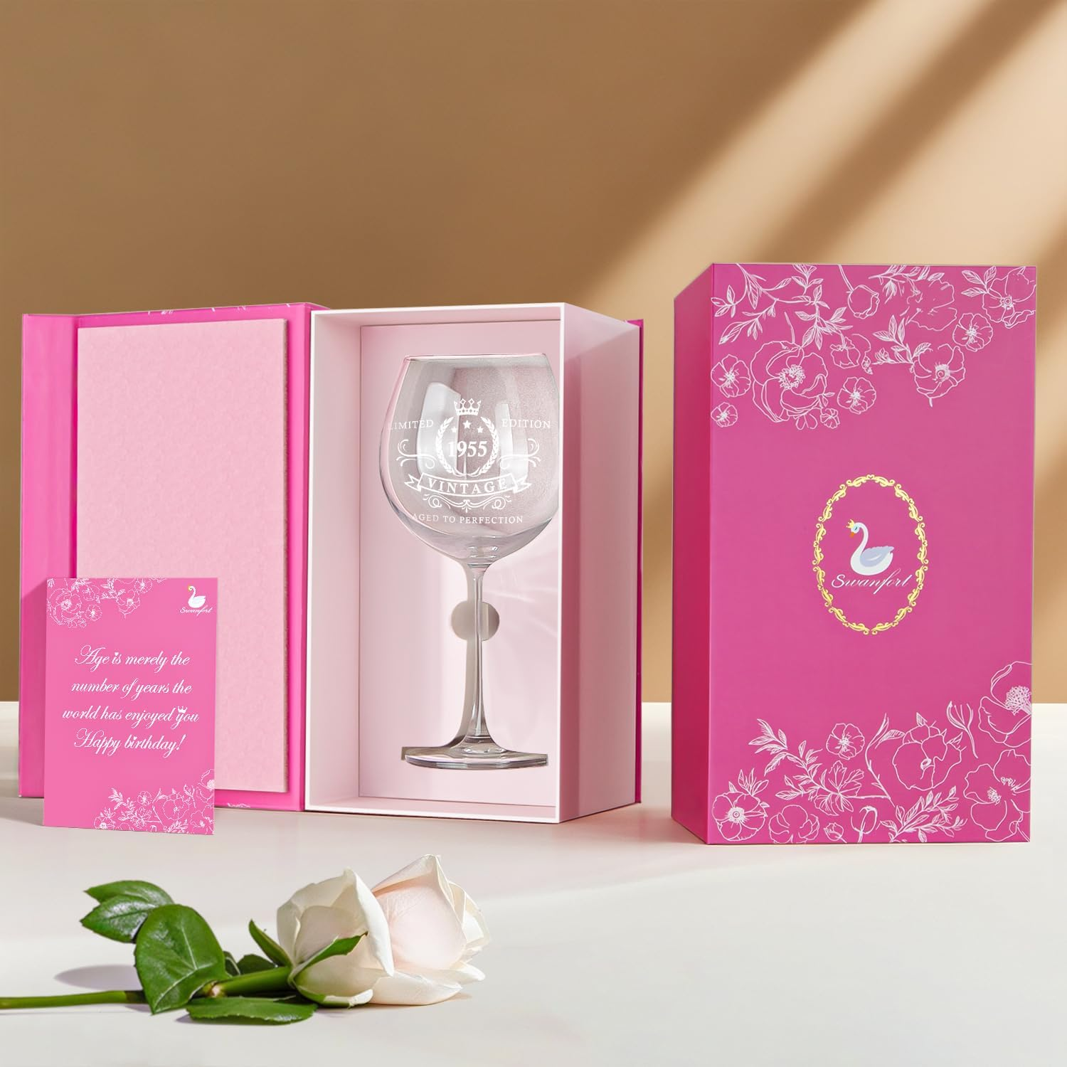 70Th Birthday Gifts for Women, Vintage 1995 Wine Glass, 70Th Birthday Decorations for Women, Meaningful 70Th Gifts, Funny 70 Year Old Birthday Gift, Turning 70 Present for Her. image number 3