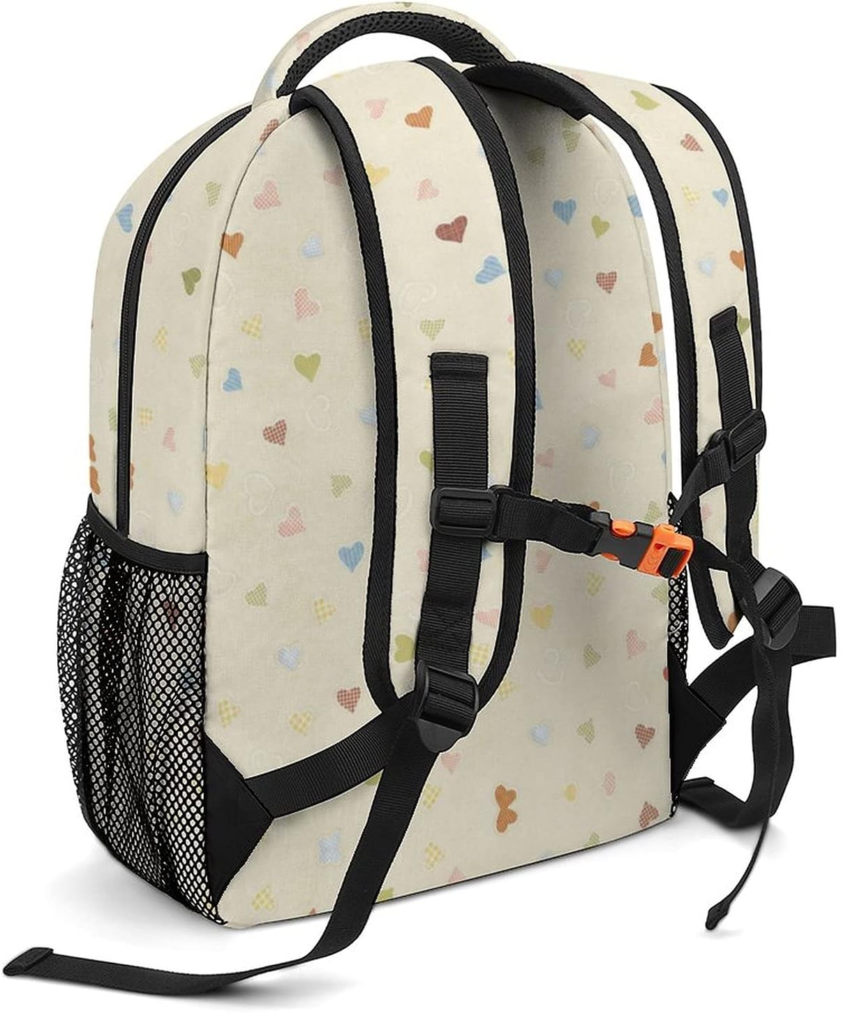 Children'S Backpack Print Pretty Cute Decoration Love Texture School Backpack for Boy,Nylon Backpacks for Middle High School,Adjustable Shoulder Waterproof