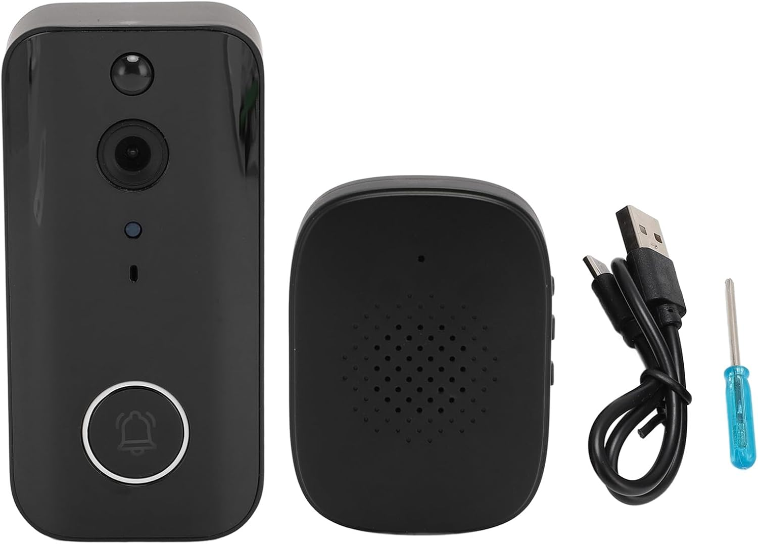 Wireless Doorbell Camera, 2.4G 5G Wifi Smart Video Doorbell Camera with Chime, Voice Changer, 2 Way Audio, PIR Motion Detection, Night Vision, 4000Mah Rechargable Indoor Camera image number 2