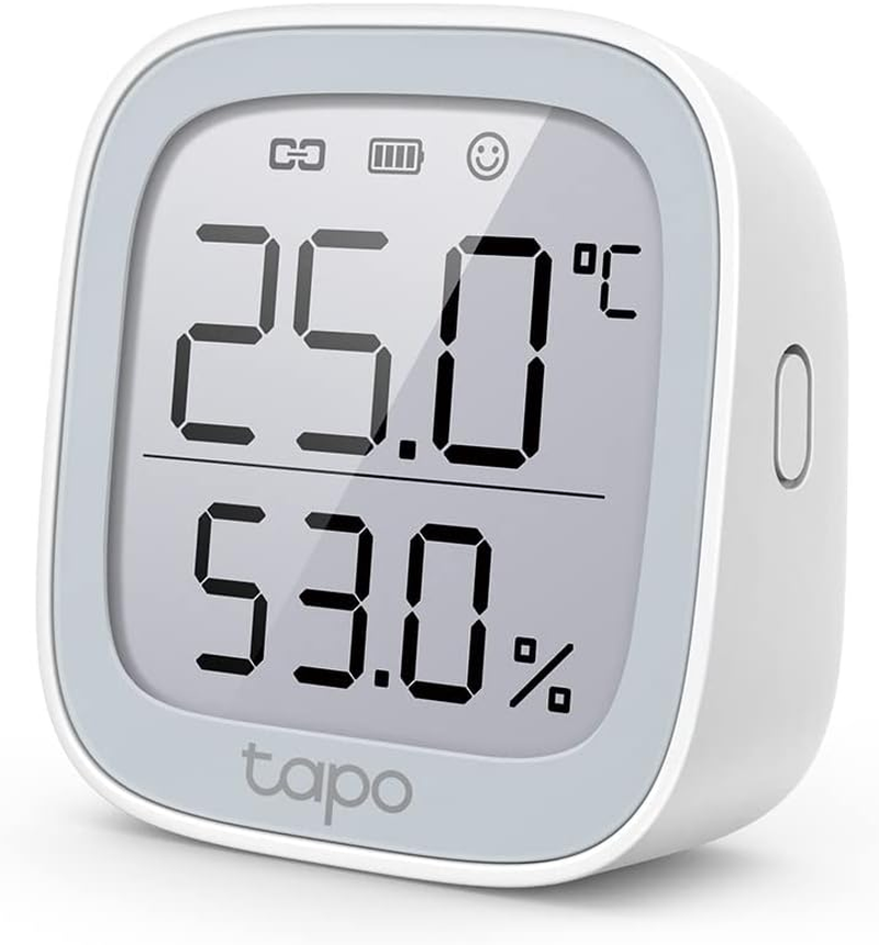 Tapo Tp-Link Smart Room Temperature and Humidity Sensor, Auto, Real-Time, 2.7' E-Ink Display, Free Data Storage and Visual Graphs, Instant App Notification, Smart Home, Hub Required (Tapo T315) image number 4