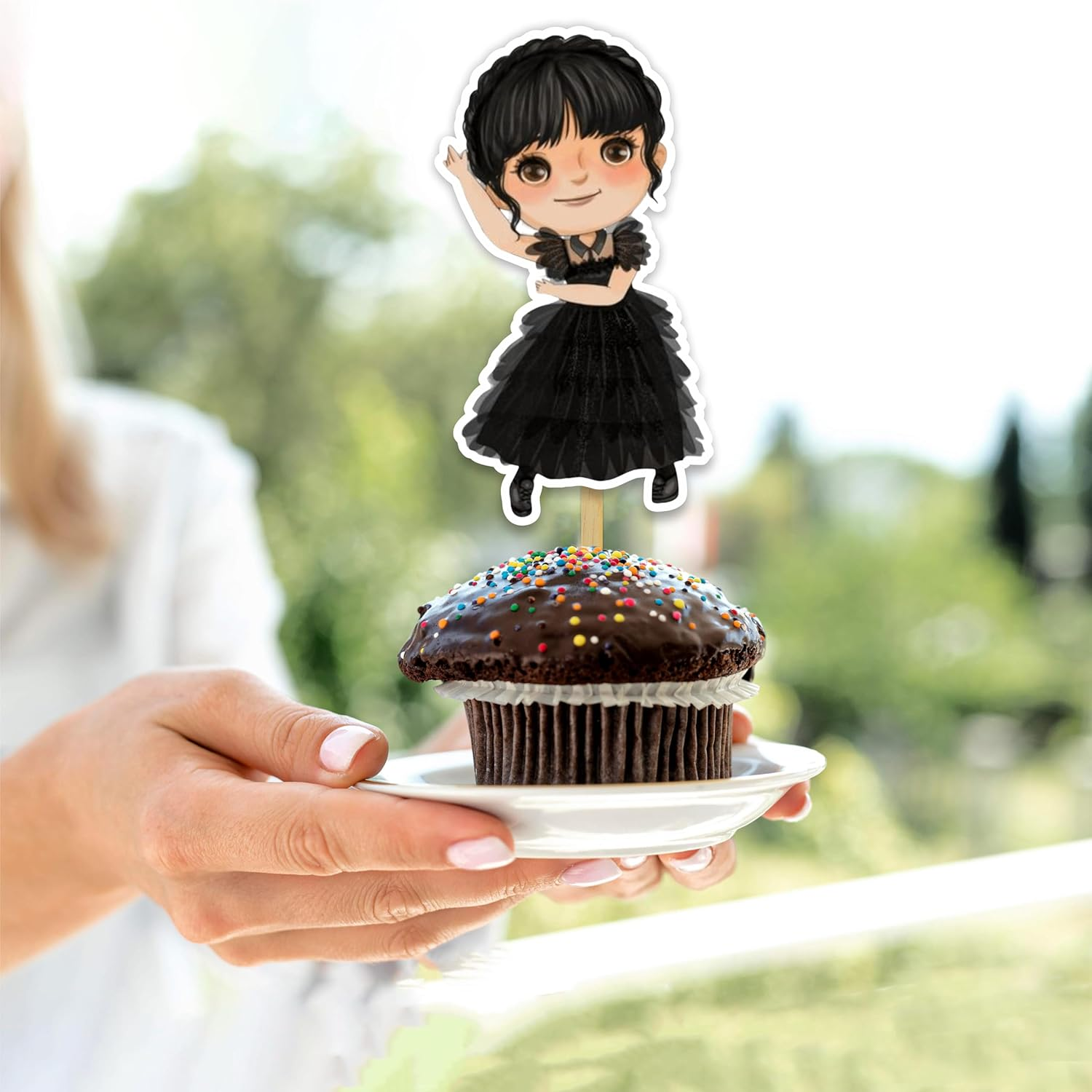 Wednesday Cupcake Topper image number 4