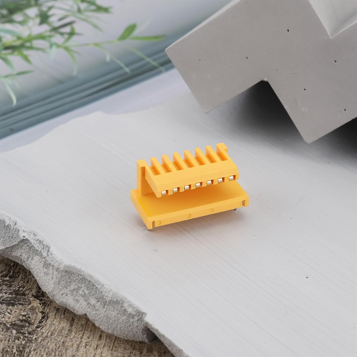 VGOL 4PCS 7Pin 90-Degree Lithium Ion Battery PCB Board Terminal Compatible with Makita BL1830/BL1850/BL1840/LXT400 18V Li-Ion Battery PCB Board Yellow image number 5