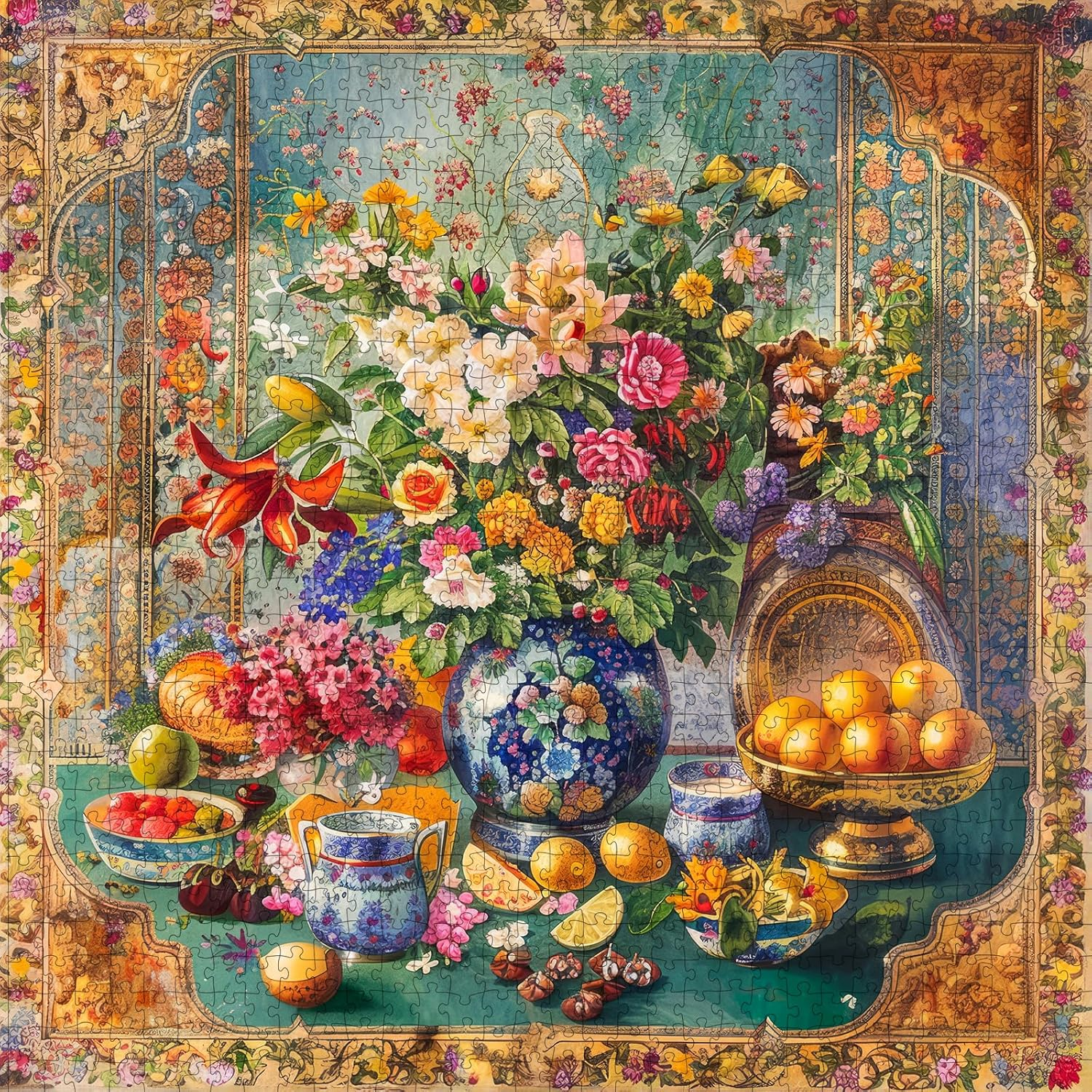 Jigsaw Puzzles for Adults 1024 Pieces, Interlock Perfectly Letter on Back No Dust, Home Decor Birthday Gift Toy for Men Women Elders Seniors, 1:1 Poster - Retro Story image number 1