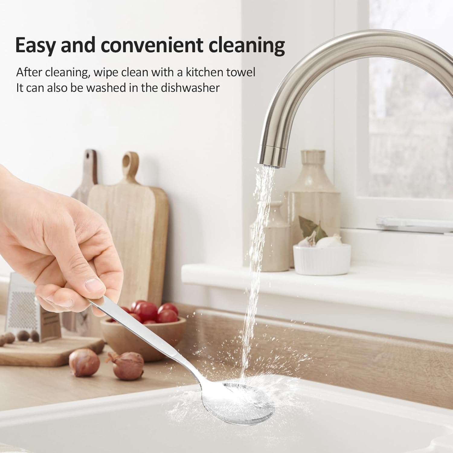 Stainless Steel Travel Cutlery Set with Case, Portable Stainless Steel Flatware Set for Camping Office Travel and Outdoor Dining Dishwasher Safe image number 2