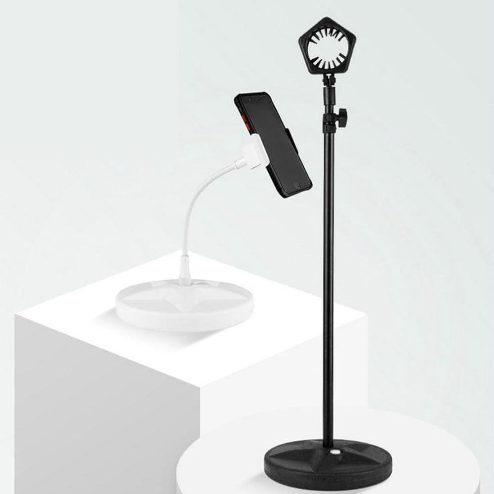 Hair Dryer Stand, 180 Degree Rotating Lazy Hair Dryer Stand, Lazy Stand Floor Hair Dryer Stand, Adjustable Height Hair Dryer Holder, Hands Free Hair Dryer Stand Holder Free Your Hands image number 1