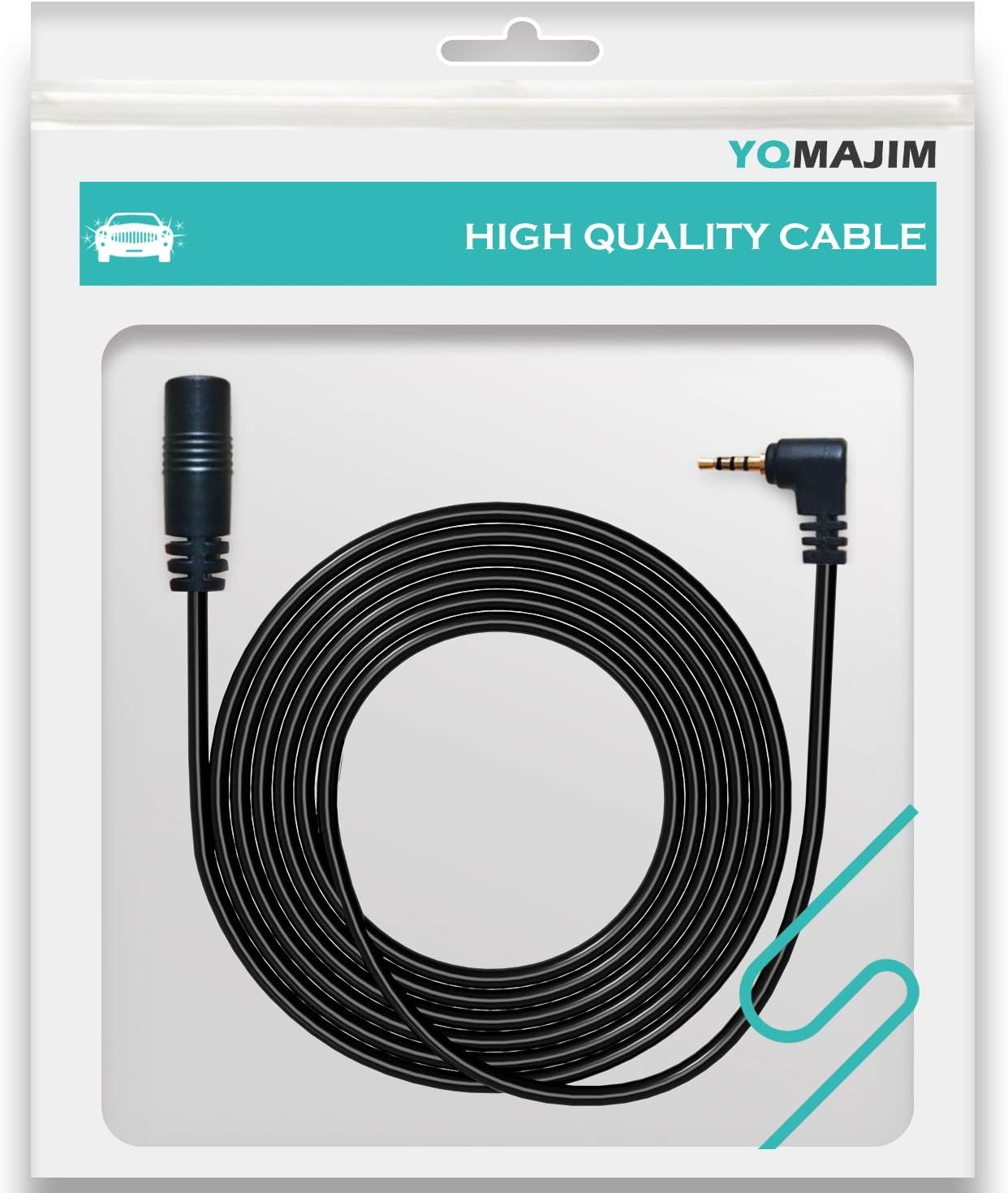 Dash Cam Backup Camera Extension Cord,16.5 Ft 2.5Mm Male to Female Car Rear View Camera Extension Cable image number 4